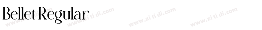 Bellet Regular字体转换
